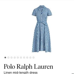 Ralph Lauren Blue and White Checkered Dress